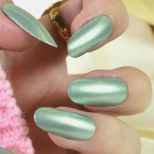 Mad Science Nail Polish - Pale Mint Green Shimmer