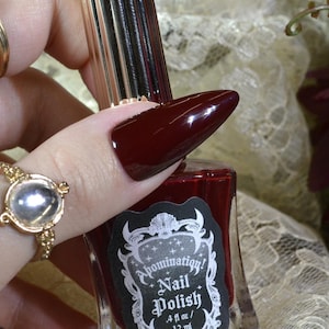 1940 Nail Polish - Dark Blood Red