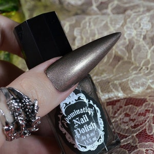 Stone Dragon Nail Polish - Taupe Gray Metallic