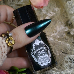 Pelagic Tunicate Nail Polish - Dark Teal Metallic