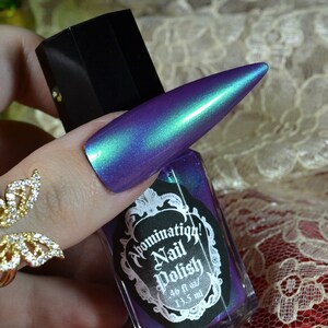 Cinderella Nail Polish - Purple Turquoise Duochrome Metallic
