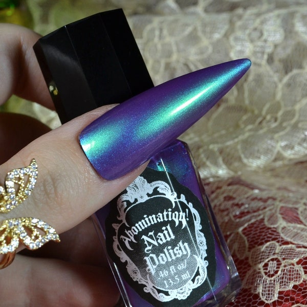 Cinderella Nail Polish - Purple Turquoise Duochrome Metallic