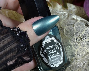 Sagebrush Nail Polish - Bluish Sage Green Metallic