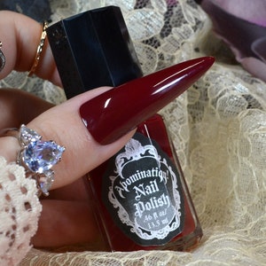 Bathory Nail Polish - Bloody Cherry Red