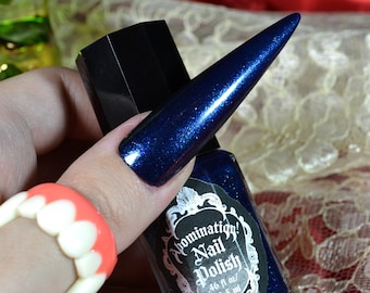 Midnight Magic Nail Polish - Dark Blue Glitter Jelly