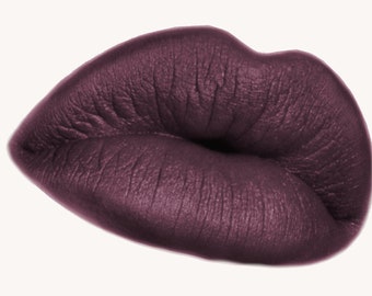 Lilith Satin Liquid Lipstick - Dark Brownish Plum - Abomination Pout Plasma