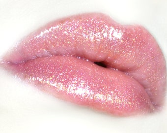 Faery Lip Gloss - Peach Glitter