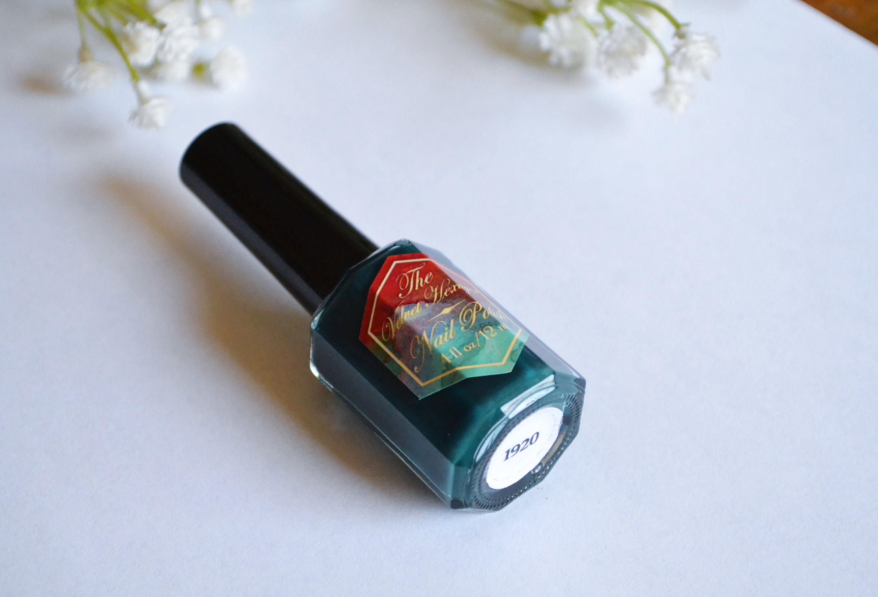 Nail Polish Dark Teal Green 1920 | Etsy