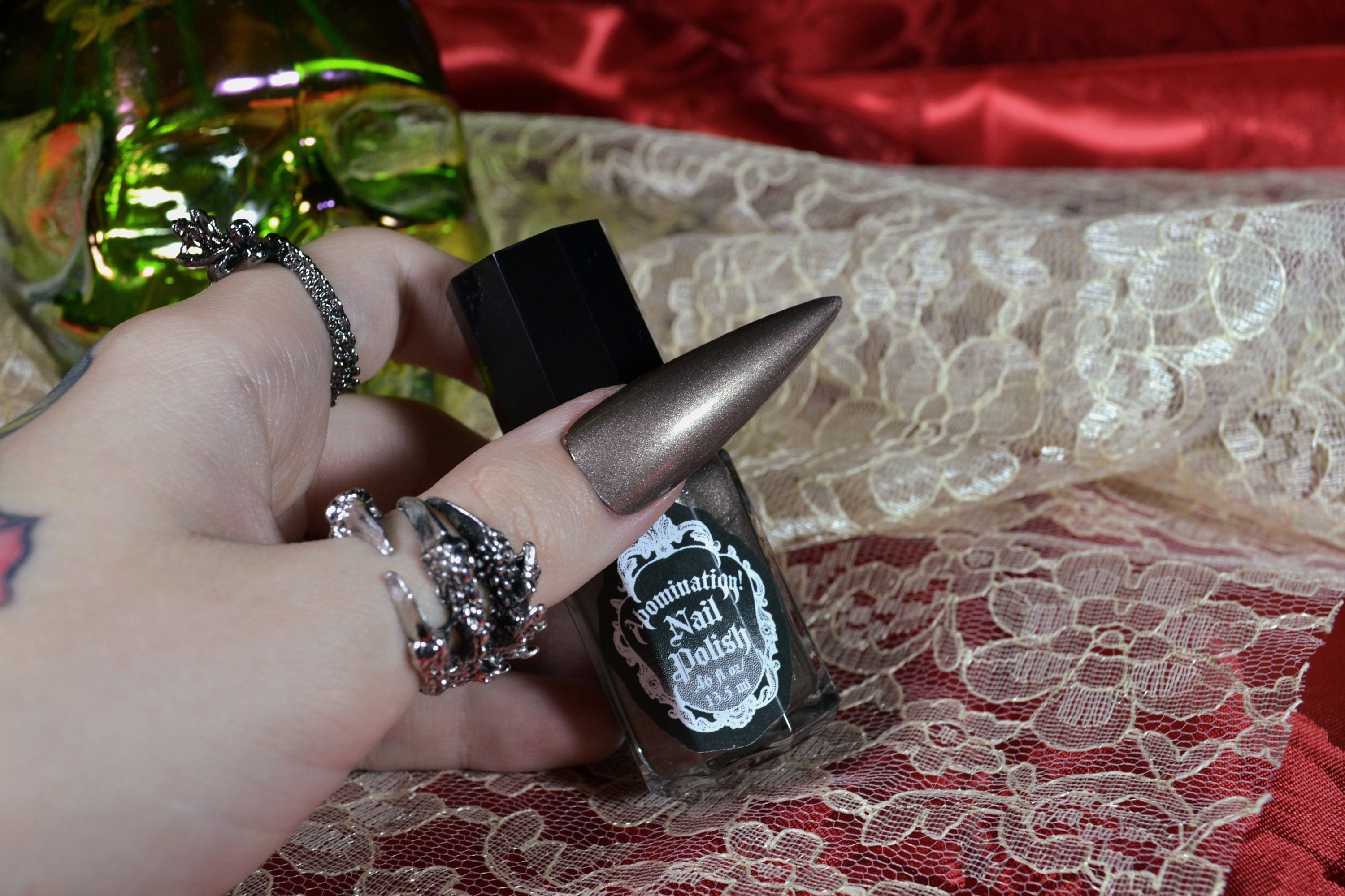 Esmalte de uñas Stone Dragon - Gris topo metalizado - Etsy México, image size:3000x2000