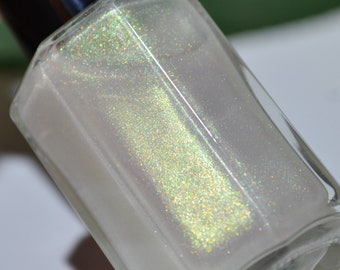 Juniper Frost Nail Polish - Emerald Green Iridescent Top Coat