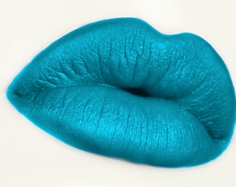 Hex Satin Liquid Lipstick - Bright Turquoise