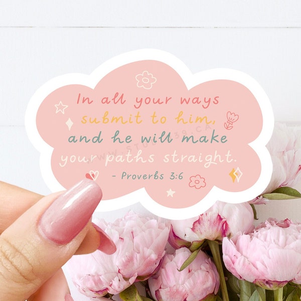 Bible Verse Sticker - Etsy