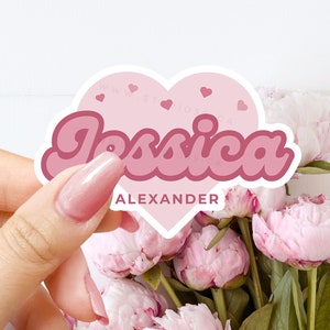 Pegatinas con nombre personalizado, pegatinas personalizadas, pegatinas para portátil, pegatinas para botellas de agua, pegatinas para niños, pegatinas impermeables, pegatinas personalizadas al por mayor