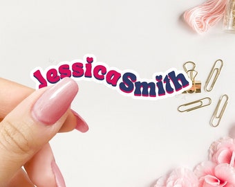 Custom Name Stickers: Waterproof Personalized Vinyl Decals