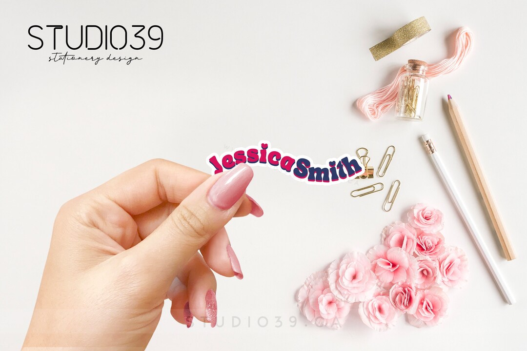 Custom Name Stickers: Waterproof Personalized Vinyl Decals - Etsy