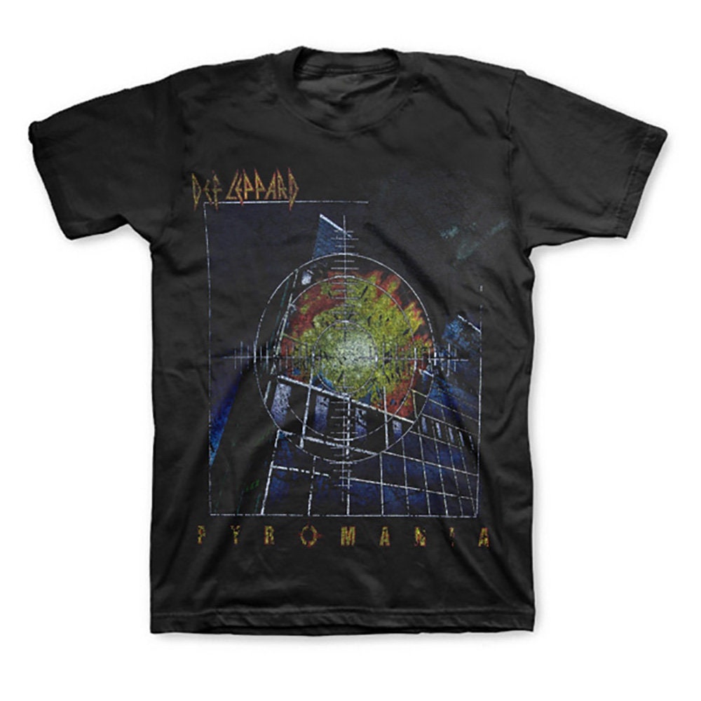 Discover Def Leppard Pyromania Black T-Shirt