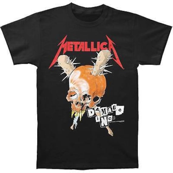 Metallica Damage Inc Skull Tour 1986 T-shirt - Etsy