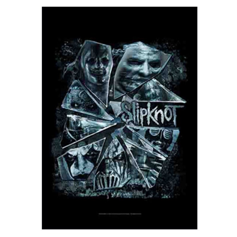 Slipknot Broken Glass Tapestry Cloth Fabric Poster Flag Wall Etsy