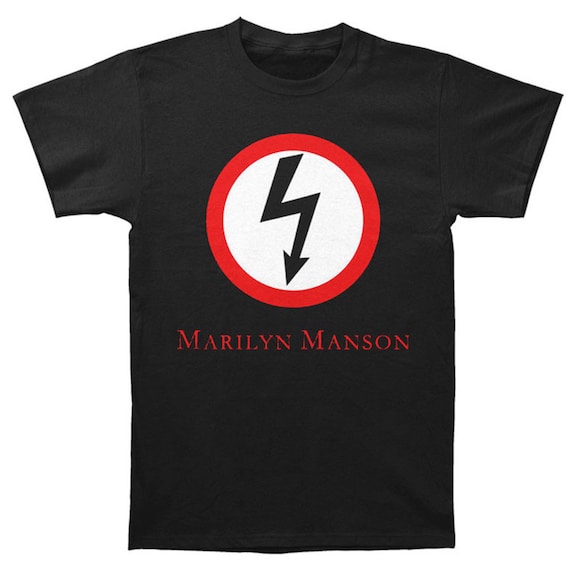 Marilyn Manson Classic Bolt Logo TShirt Etsy