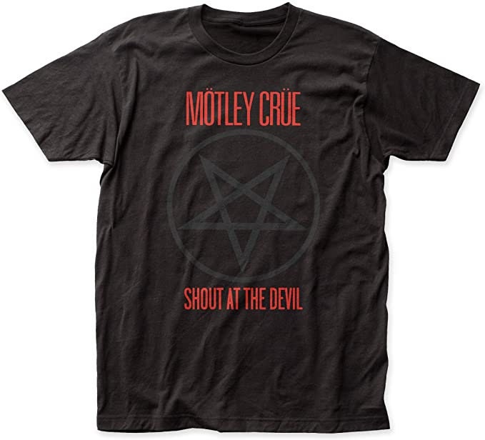 Discover Motley Crue Shout At The Devil Star Pentagram Logo T-Shirt