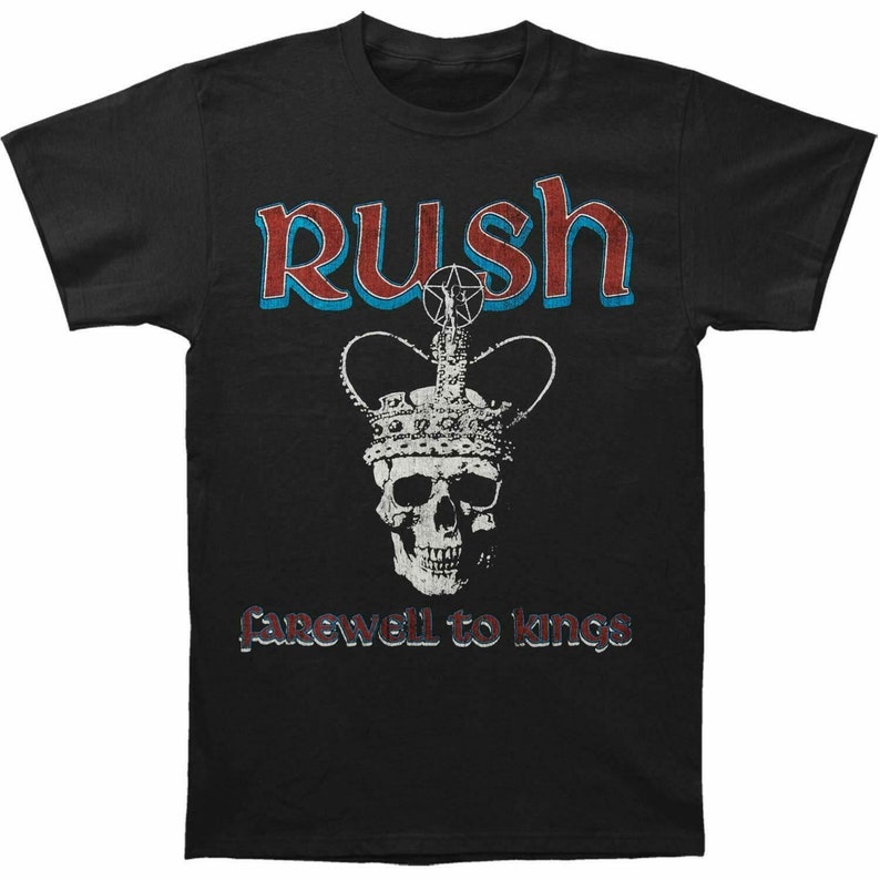 Rush Farewell to Kings Skull Crown T-shirt - Etsy