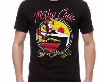 Motley Crue Heels V2 Girls Girls Girls Men's T-Shirt