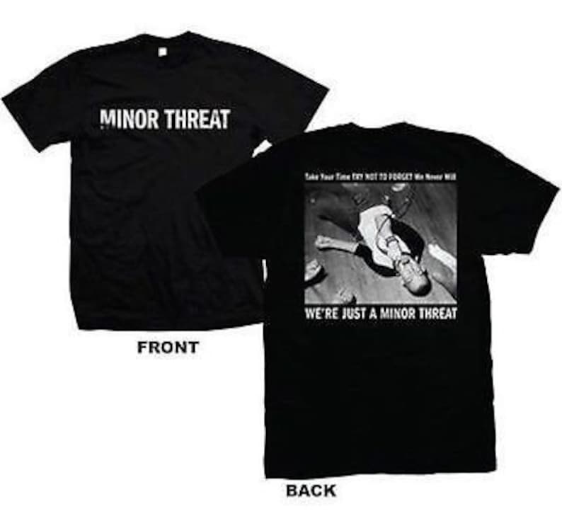 MINOR THREAT Black Sheep Out Of Step Logo Zip Hoody Sweatshirt S-XL
