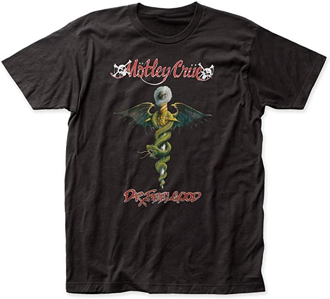 Discover Motley Crue Dr Feelgood Logo T-Shirt