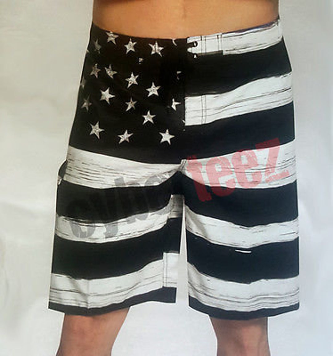 USA American Flag Old Glory BLACK Mens Board Shorts Swim - Etsy