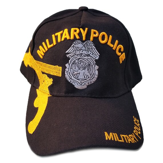 US Military Police Hat Black Adjustable 