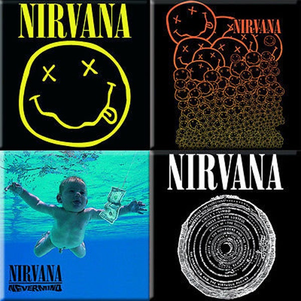 Nirvana Fridge Magnet Smiley Vestibule Nervermind