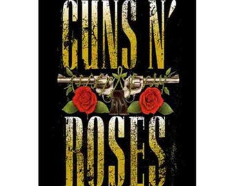 Guns 'N Roses Big Guns Tapestry Cloth Fabric Poster Flag Wall Banner