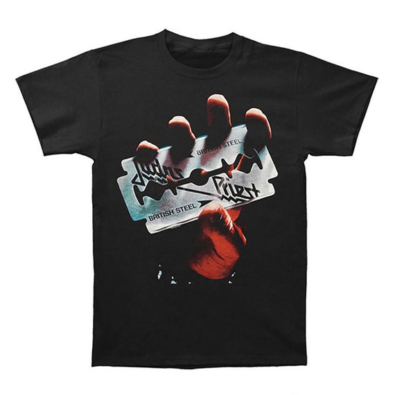 judas priest british steel t shirt