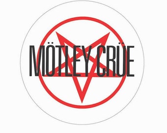 Motley Crue Pentagram Logo Fridge Magnet