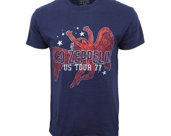 Led Zeppelin Red Icarus Stars USA Tour 77 T-Shirt