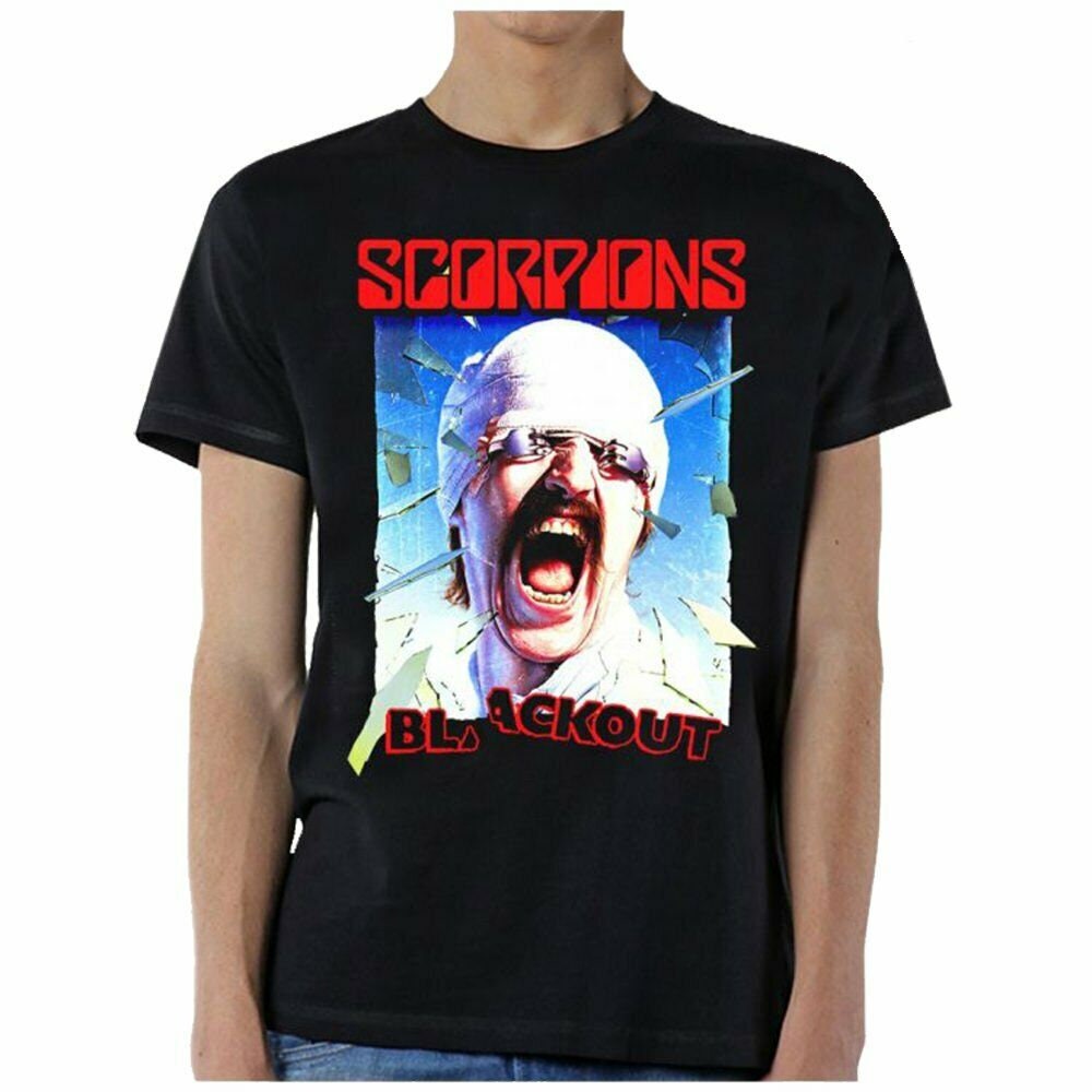 Scorpions Blackout Red Logo T-Shirt