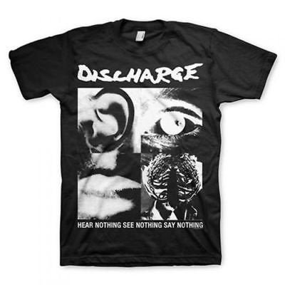 Discover Discharge Hear Nothing See Nothing Say Nothing Album Cover T-Shirt