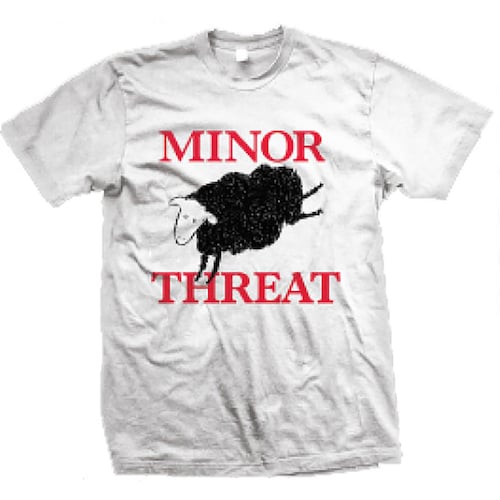 Minor Threat Black Sheep Out of Step White T-shirt - Etsy