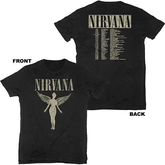 nirvana t shirt black