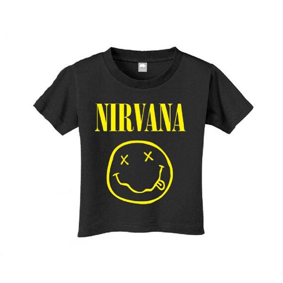 Nirvana Smiley Logo Kids Childrens T-shirt Etsy