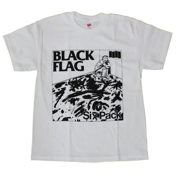 black flag band t shirt