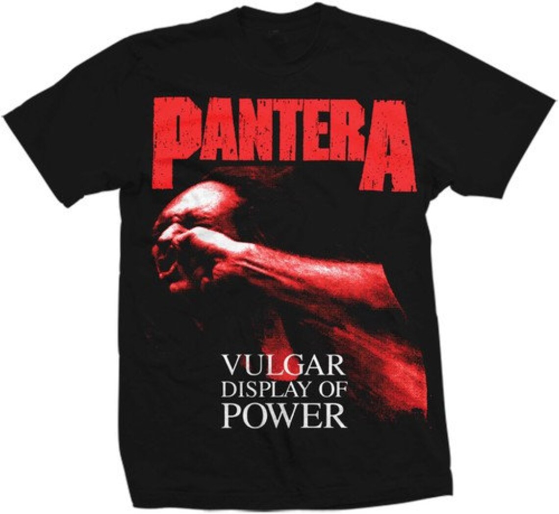 Pantera Red Vulgar Display of Power T-shirt - Etsy