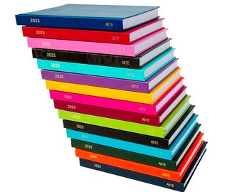 2025 A4 A5 A6 Day to Page or Week To View Diary Full Year Planner Desk Hardback