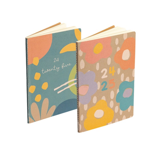 2024 2025 A5 Eco 100% Fully Recyclable Diary Planner Week To View Mid Year