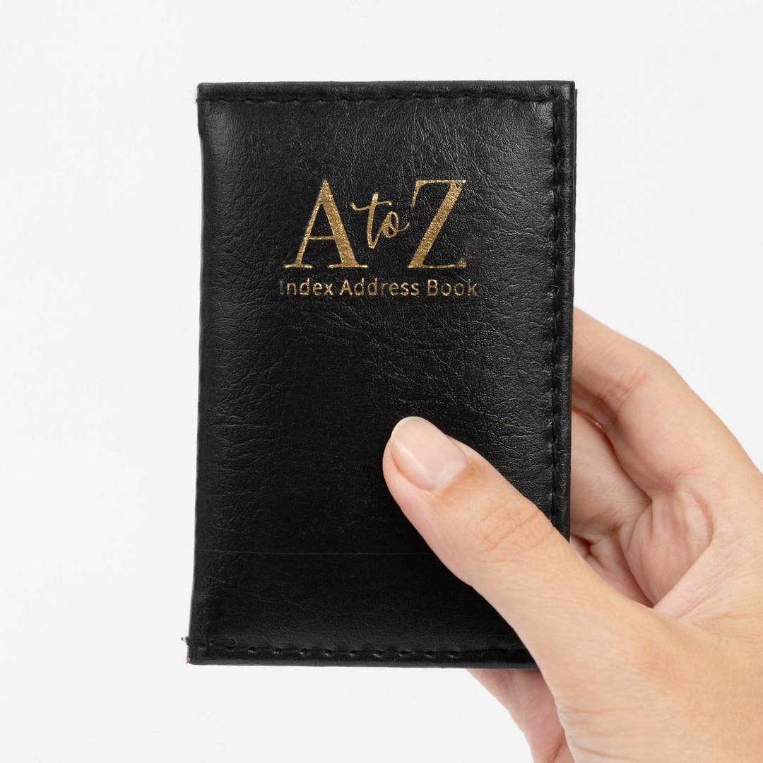 Index Address Book Leather Look Cover Executive Padded Small Sizes ...