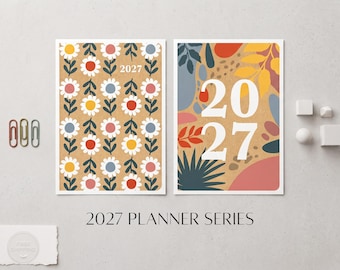 2027 Eco Friendly Diary Week to View, 100% Recyclable A5 or Slim Planner, Sustainable Plastic Free Gift