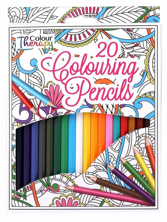 Color Relax Coloring Book & Colored Pencils