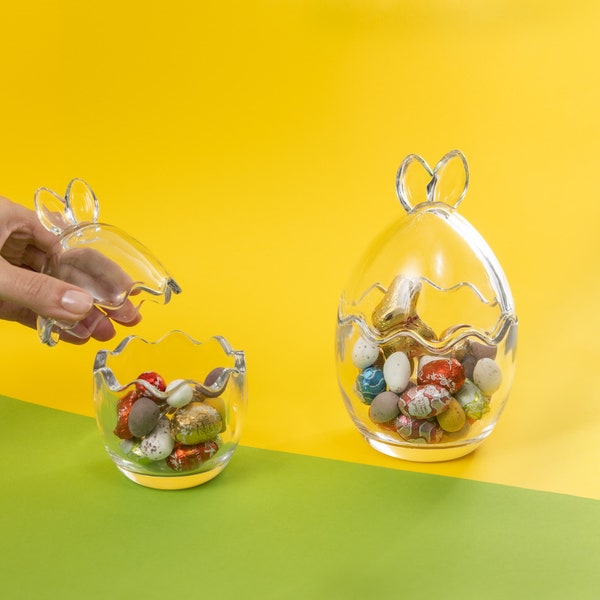 Glass Bunny Jar Etsy UK