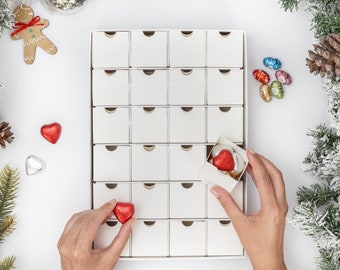 Fill Make your Own Advent Calendar 24 Days 1-24 Draws Christmas Countdown