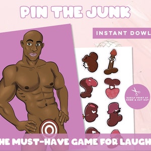 hen night party game pin the hunk drinking party game pin the junk